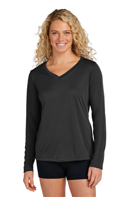 Sport-Tek Women's Long Sleeve PosiCharge Competitor™ V-Neck Tee